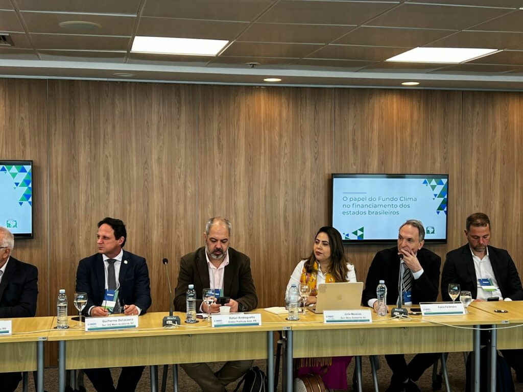 Sema participou da Reunião de Trabalho do Consórcio Brasil Verde em parceria com o BNDS sobre financiamento climático. Foto: André Pellicciotti/Sema