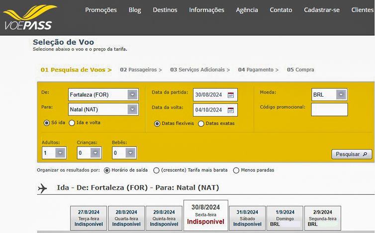 Suspensão temporária de venda de passagens da Voepass - Joédson Alves/Agência Brasil