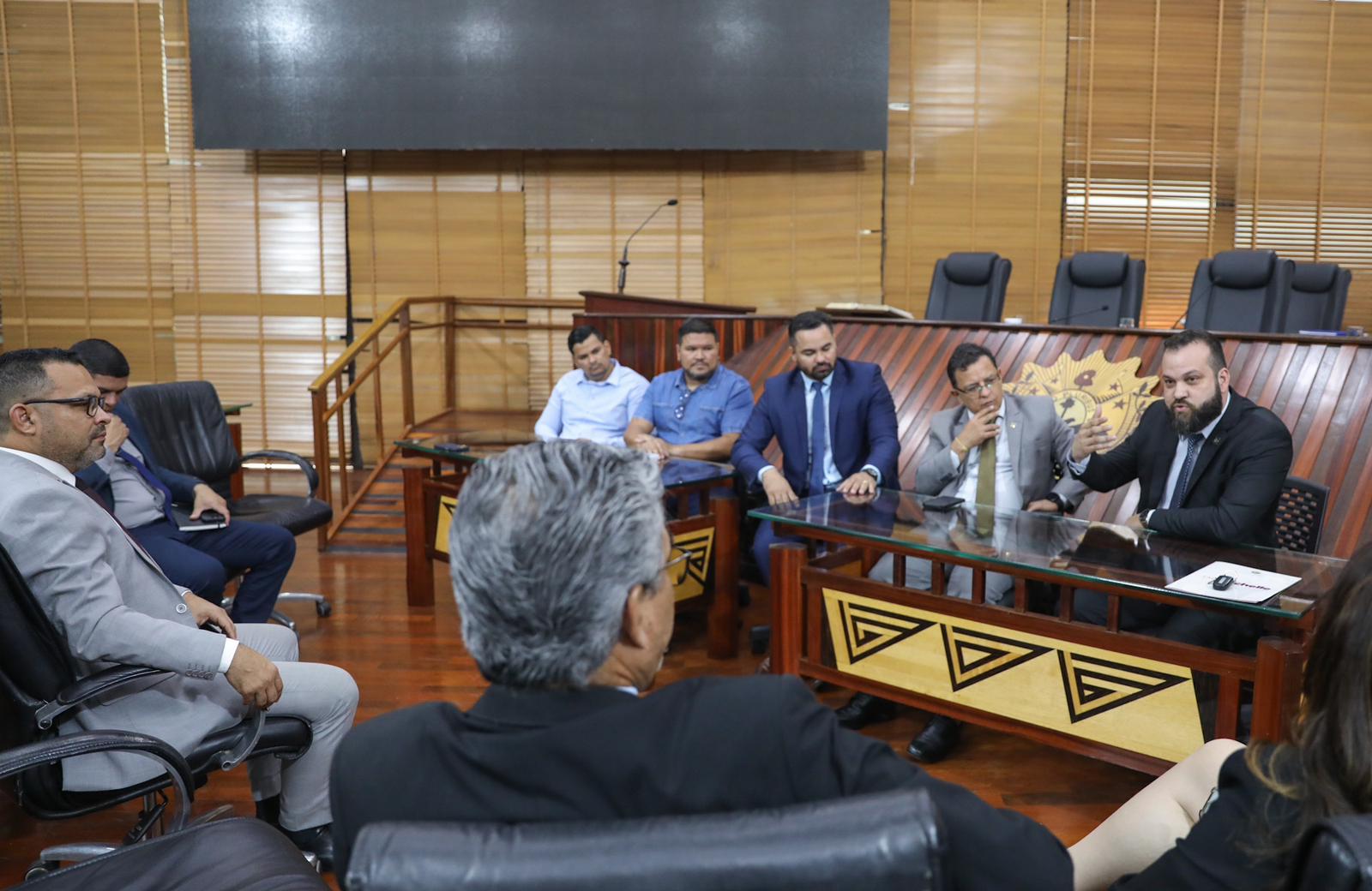 Presidente da Aleac, deputado Luiz Gonzaga e o presidente da Agepenn-Brasil, Ferdinando Gregório