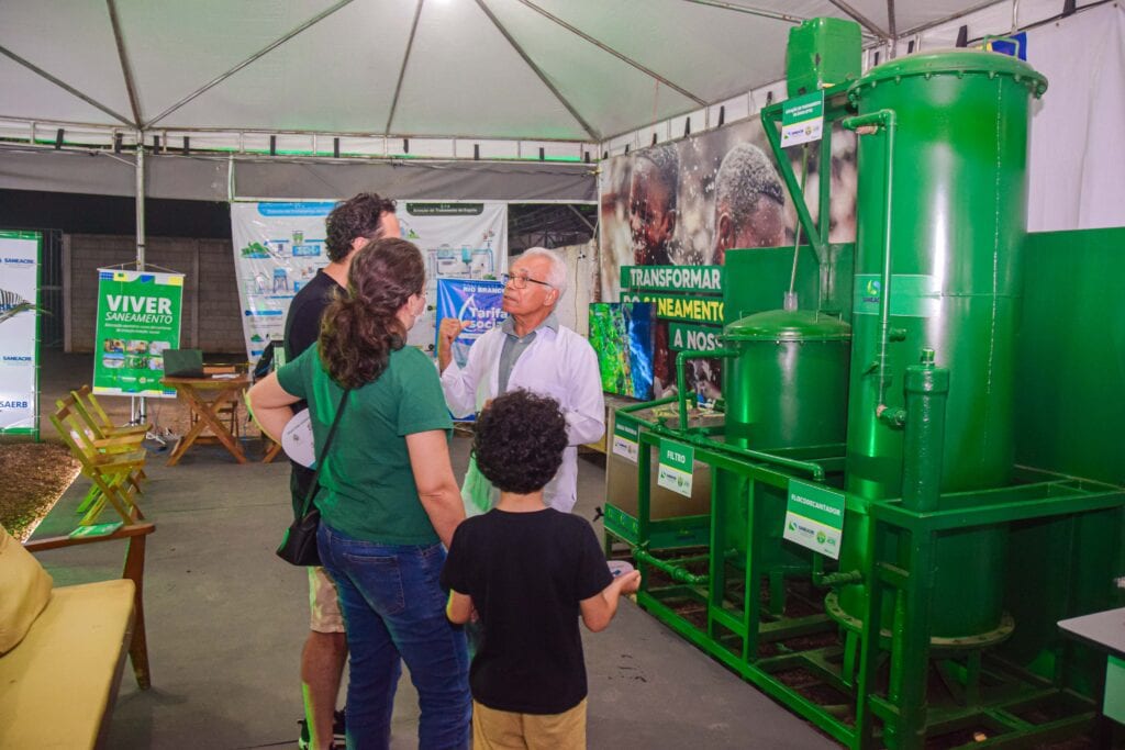 Mini Estação de Tratamento de Água é apresentada na expoacre. Foto: Aleksandro Soares/Saneacre