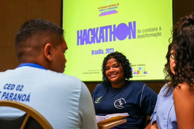 Estudantes do ensino médio no DF participam do Hackaton em 2023 - Foto: Fabio Rodrigues-Pozzebom / Agência Brasil